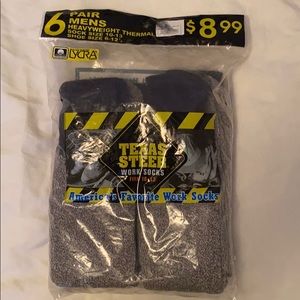 6 pair cotton work socks